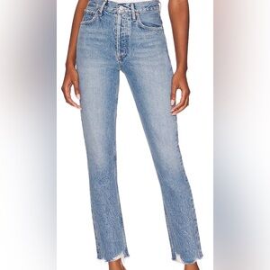 AGOLDE Riley High Rise Straight Crop